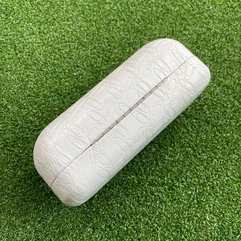 Oakley White Embossed Logo Hard Shell Clamshell Sunglasses Case ONLY Large